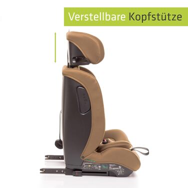 Автокрісло 4BABY Go-Fix Isofix 76-150 см, регульоване, з підкладкою, для дітей, I-Size (Мокко)