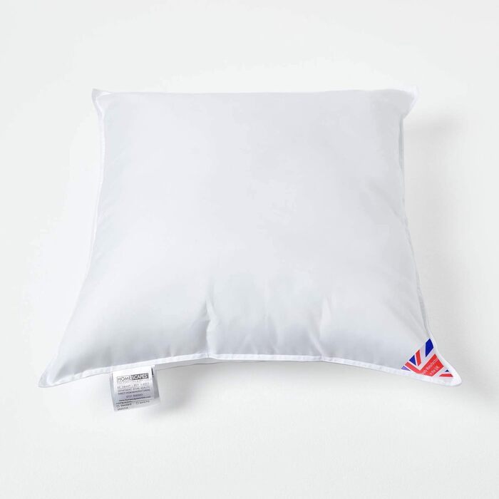 Квадратна подушка HOMESCAPES з наповнювачем, 100 супермікроволокно, ідеально підходить як подушка для сну або дивана (55x55 см)