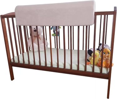 Захист для ліжечка дитячого бортик-подушка від випадання (120 см, Бежевий)