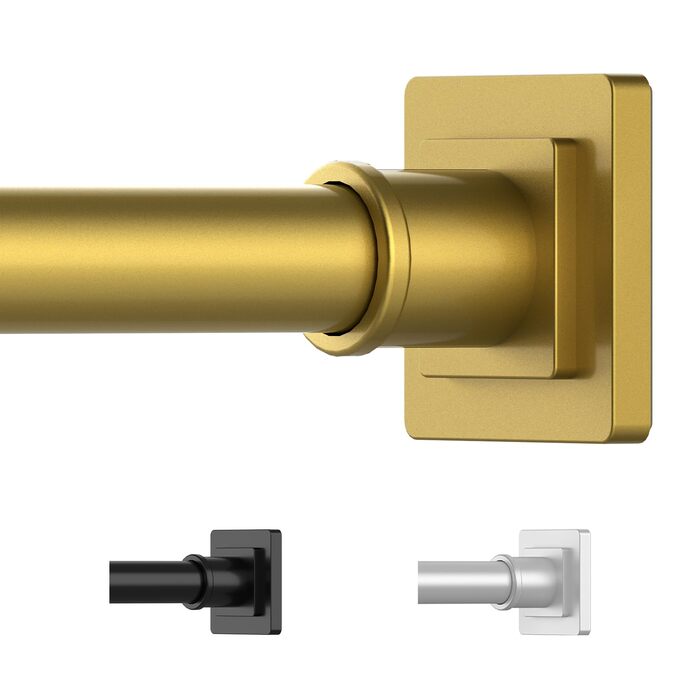 Штанга для душу ENE, 79-200 см, регульована, без свердління, золота