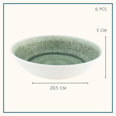 Тарілка для пасти HIXA Melamine Deep Plate 6 предметів Кемпінговий посуд