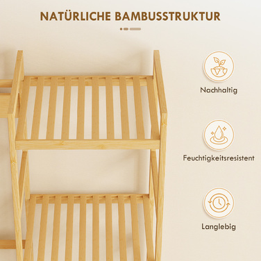 Етажерка для одягу з полицею для взуття, гачками для одягу, вішалкою для пальто, лавкою з подушкою – ідеальне рішення для передпокою або вхідної зони. Виготовлена з натурального дерева.