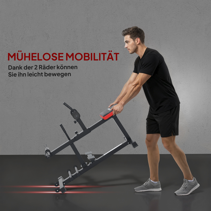 Тренувальний Банк Beintrainings-Bank, тренажер для підйому на носки, на колесах, спортивне обладнання для фітнесу вдома, сталь, чорний