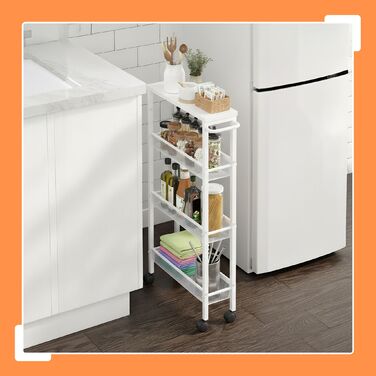 Органайзер Relaxdays для ванної кімнати з 4 ярусами