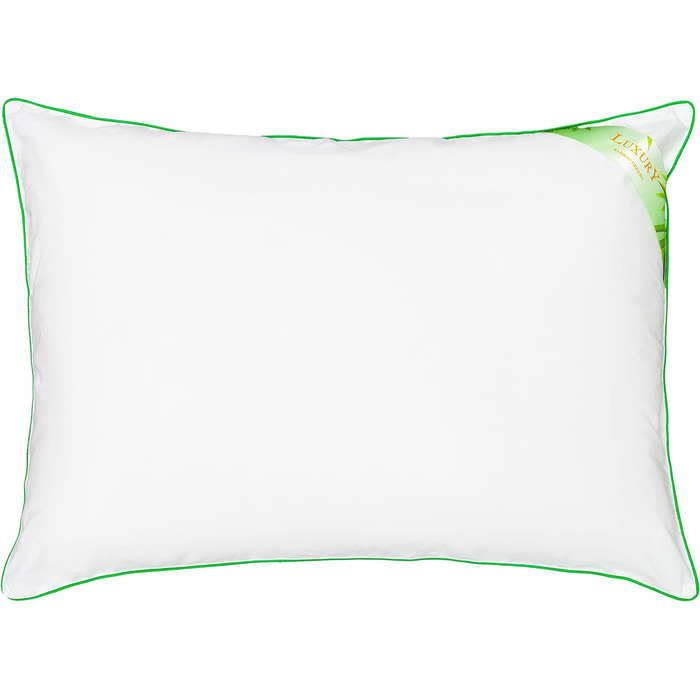 Бамбукова подушка Pen-Pol - - Гіпоалергенна подушка - Подушка для ліжка - Подушка для сну для дому - Натуральний матеріал - Бамбукова подушка для спальні - Високоякісний наповнювач подушки (40x60, білий)