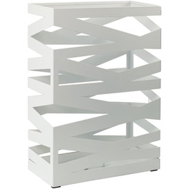 Підставка для парасоль підставка 'Maxi' з металу з піддоном для збору води та гачками - Економія місця 34x14x46 см - Елегантний чорний колір - Ідеальна для декорування входу та коридору