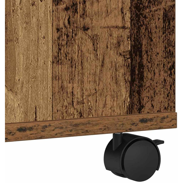 Підставка для принтера на колесах з полицями, білий ДСП, для офісу та робочого кабінету