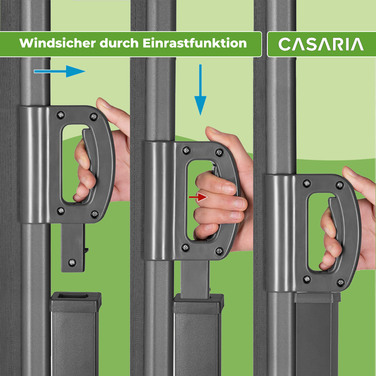Бічний тент Nosara Anthracite 180х300см розсувний