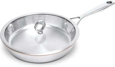 Мідна сковорода Olav 26 см, індукційна, гриль, можна мити в посудомийній машині, можна використовувати в духовці