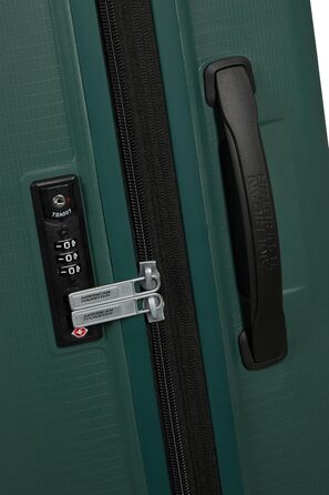 Валіза American Tourister Aerostep Spinner L, розширювана, 77 см, 101.5/109 л, зелена (Dark Forest)