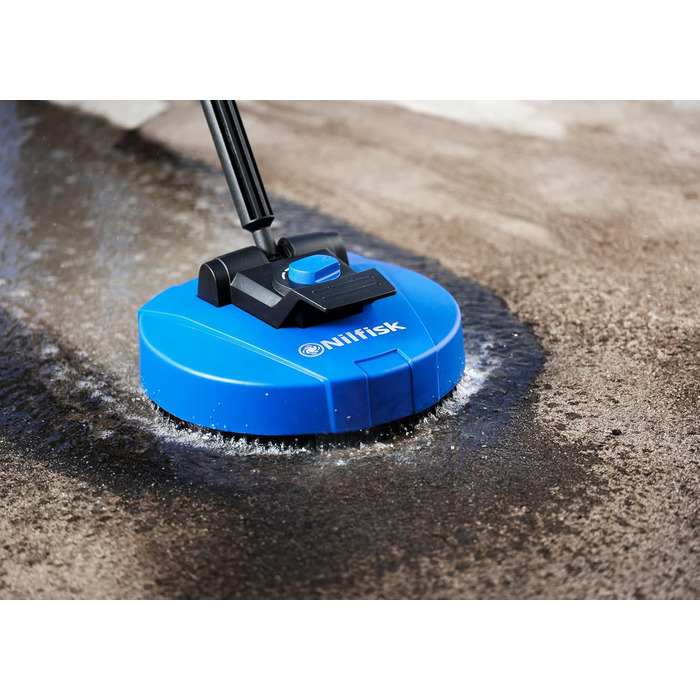 Мийка високого тиску Nilfisk E 145 Bar з піногасником, набором для чищення поверхонь, щіткою та набором для прочищення труб (2100 Вт) E145.4 + Mid Patio