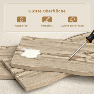 Журнальний столик з металевими ніжками, стільниця товщиною 4 см, для вітальні, розмір 100 x 50 x 45 см, дуб + чорний