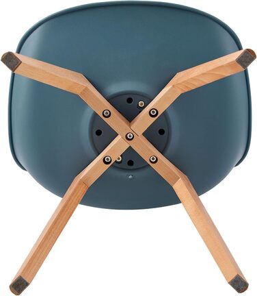 Елегантний стілець для обідньої зони EGGREE: скандинавський дизайн, міцна конструкція з бука, зручний м'який сидіння, набір 4 шт.