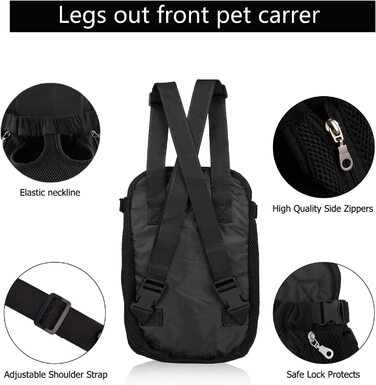 Рюкзак для домашніх тварин Xocome XL чорний