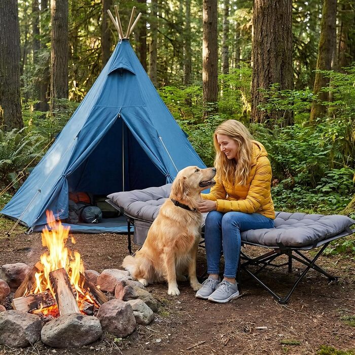 Розкладне ліжко для кемпінгу Sekey XXL (190x71x35 см) з матрацом, посилений сталевий каркас та тканина Oxford, сіре
