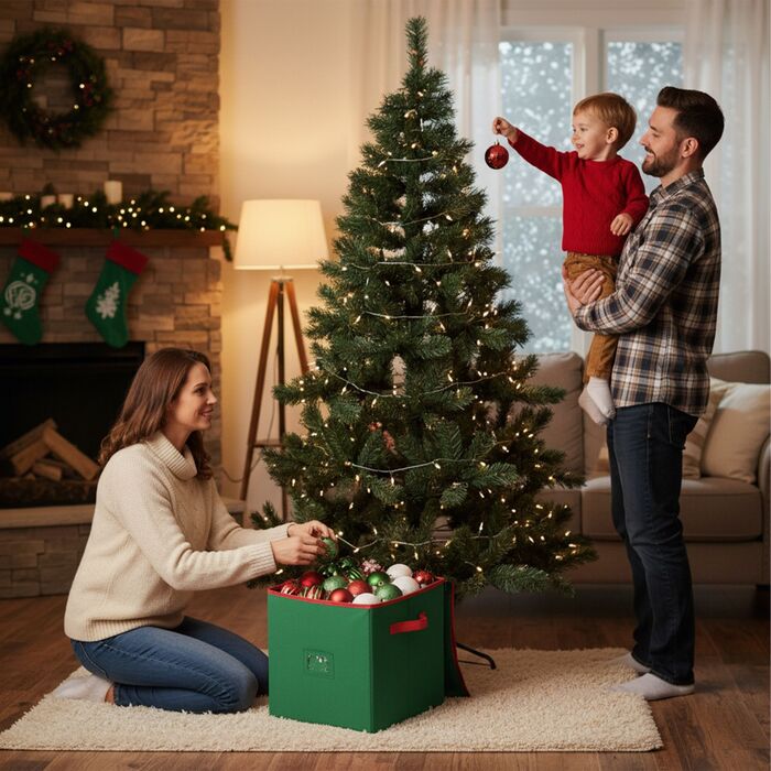 Коробка для зберігання новорічних кулі