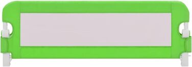 Бортик для ліжка VidaXL 150x42 см, зелений - захист для дитячого ліжечка та безпека малюка