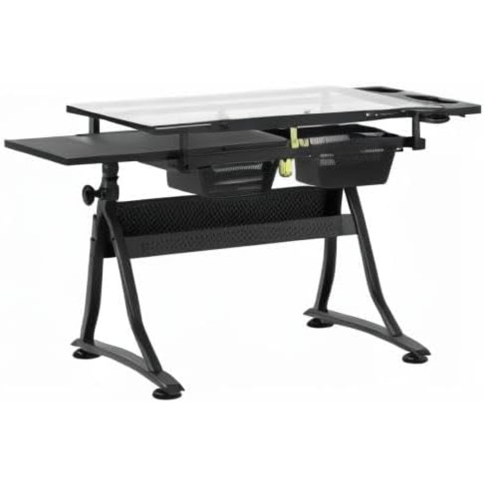 Стол для малювання Fromm & Starck Star_Desk_09, архітектурний, робочий, зі склоповерхнею, регульований нахил, 120x60x90 см