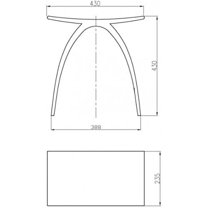 Стілець для ванної кімнати Bernstein Badhocker PB4001 з мінерального каменю, білий матовий, 43 x 43 x 23,5 см, водонепроникний, антиковзкий, без запаху, універсальний для сидіння та зберігання