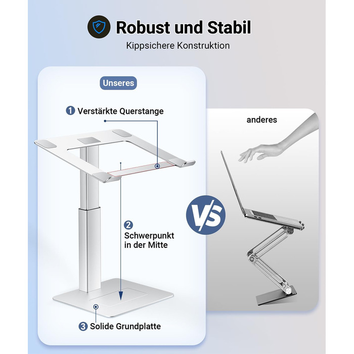 Регульований підставка для ноутбука, стіл-трансформер, для MacBook та ноутбуків 13-16.5
