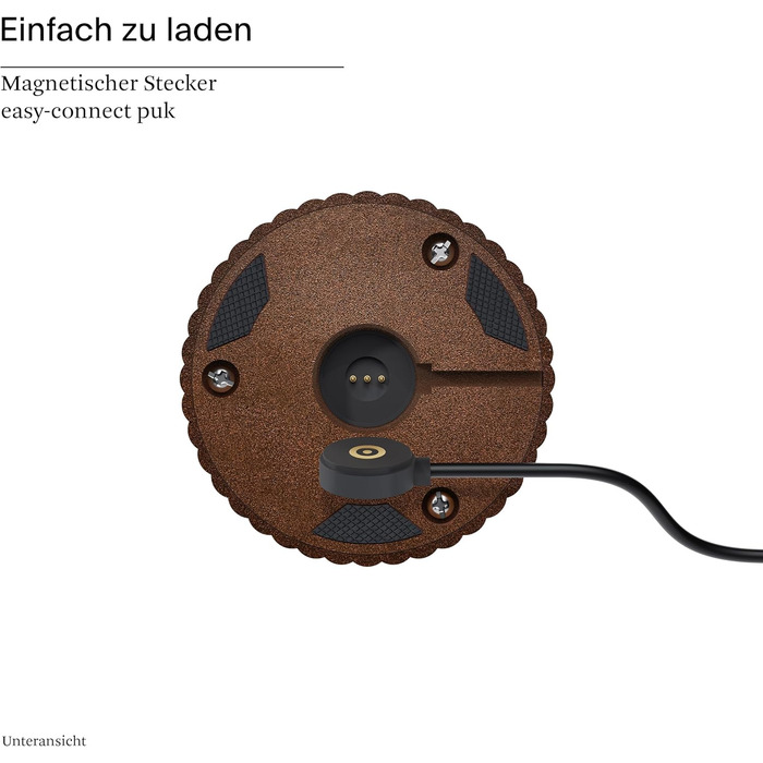 LED-лампа SIGOR Nuflair з вазою для квітів - бездротова, диммувана, для дому та саду, IP54, 24 см, 12 годин роботи, колір: іржаво-коричневий