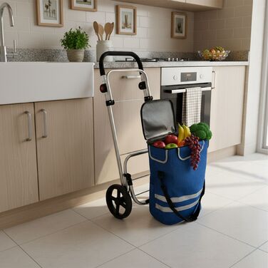 Складаний візок для покупок Relaxdays, об'єм 45 л