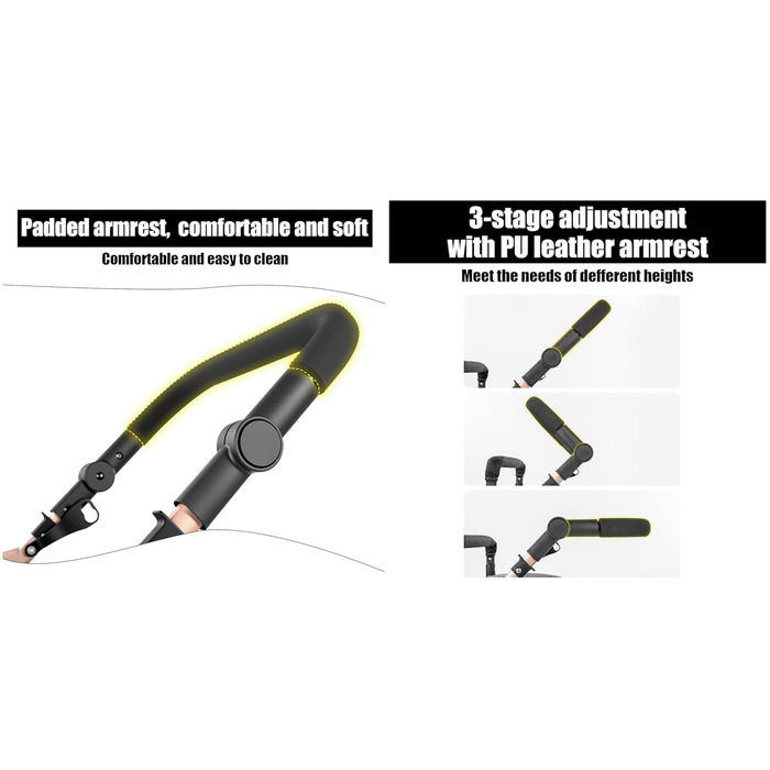 Дитяча коляска MoLi 3 в 1 з реверсивним блоком, великою люлькою та алюмінієвим шасію (V8 Black)