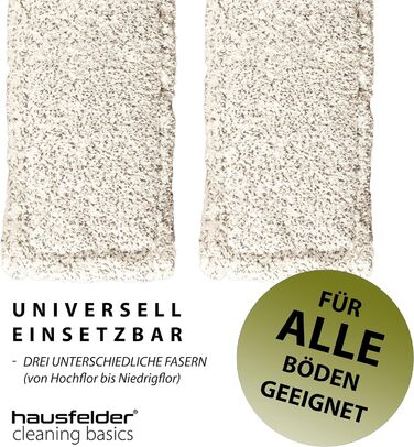 Швабра для підлоги Hausfelder 2 шт. мікроволоконна чохол, 145 см завдовжки