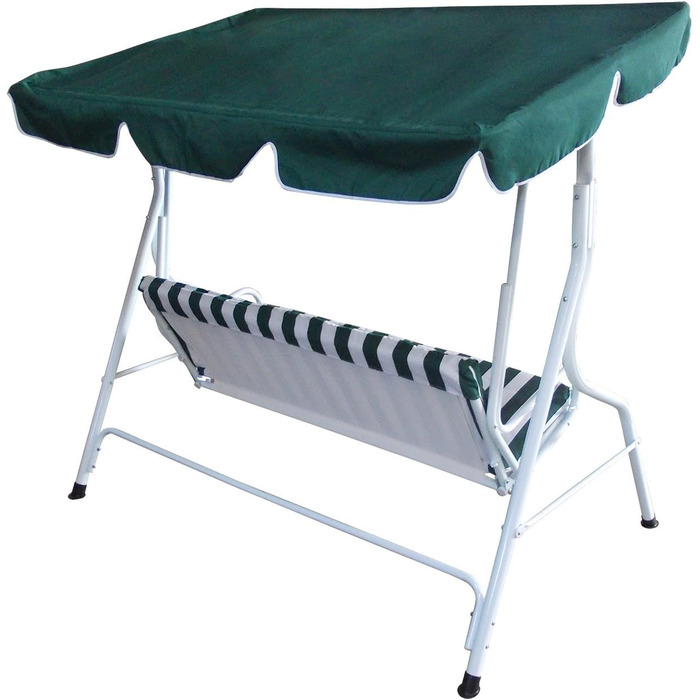 Гойдалка для відпочинку DEGAMO Hollywood Florida 3-місна, кольорова, надміцне виконання (Білий/Зелений)