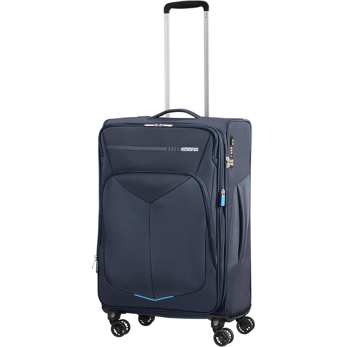 Валіза American Tourister Summerfunk, 68 см, 77 л, Navy Spinner M Expandable