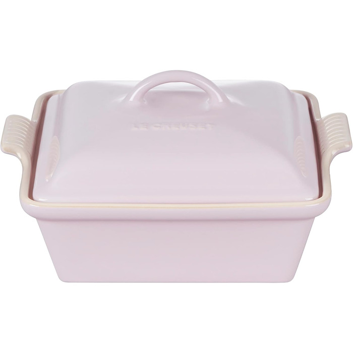 Каструля Le Creuset Heritage з кришкою, квадратна, 22.9 см, біла (Шаллот)