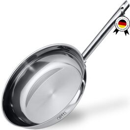 Набір сковорідок GIPFEL INTERNATIONAL з нержавіючої сталі (3 шт.), 20.3/25.4/30.5 см - здорове посуд для приготування їжі на індукційній та газовій плитах