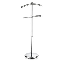 Стійка для одягу чоловіча CARO-Möbel JÖRG з вішалкою для штанів (хром)