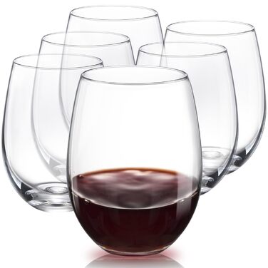 Набір келихів для вина PROST! 6 шт., 491 мл, без свинцю, для червоного та білого вина, 496 мл (6 шт.)