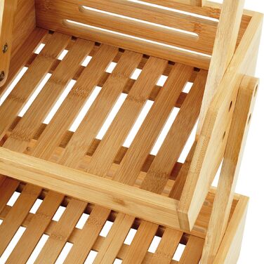 Підставка для рослин Relaxdays з бамбука, 3 яруси