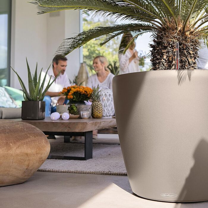 Горщик для квітів LECHUZA CLASSICO Color 35 (13210), пісочний колір, об'єм 13 л