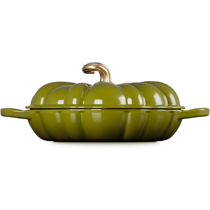 Каструля для тушкування Le Creuset з емальованого чавуну, 2.75 л, білий колір (Leaf It to Me)