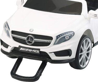 Електромобіль для дітей Mercedes-Benz GLA 45, білий, до 7 км/год, з пультом ДК, MP3