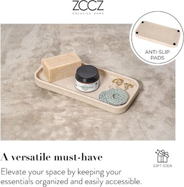 Набір для ванної кімнати ZCCZ 6 предметів: органайзер, диспенсер для мила, підставка для косметики, тримач для зубних щіток. Чорний, мармурова текстура, для сучасного інтер'єру