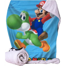 Кидок Nemesis Now Mario & Yoshi, 100x150 см, синій