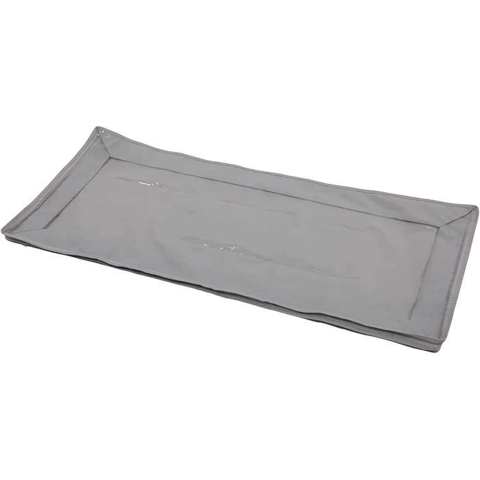 Сумка для зберігання SVITA et складаний комод під ліжком ручки на блискавці тканина сірого кольору (5 шт.)
