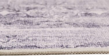Домашній килимок для ванної, килимок для ванної, нековзний і миється, вінтажний, Сідней (сірий, 60 x 100 см)