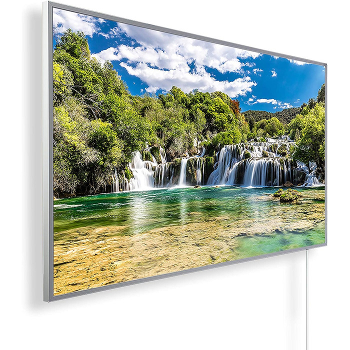 Інфрачервовий обігрівач з зображенням - Національний парк (18) - 1200 Вт з термостатом та додатком Könighaus - білий каркас