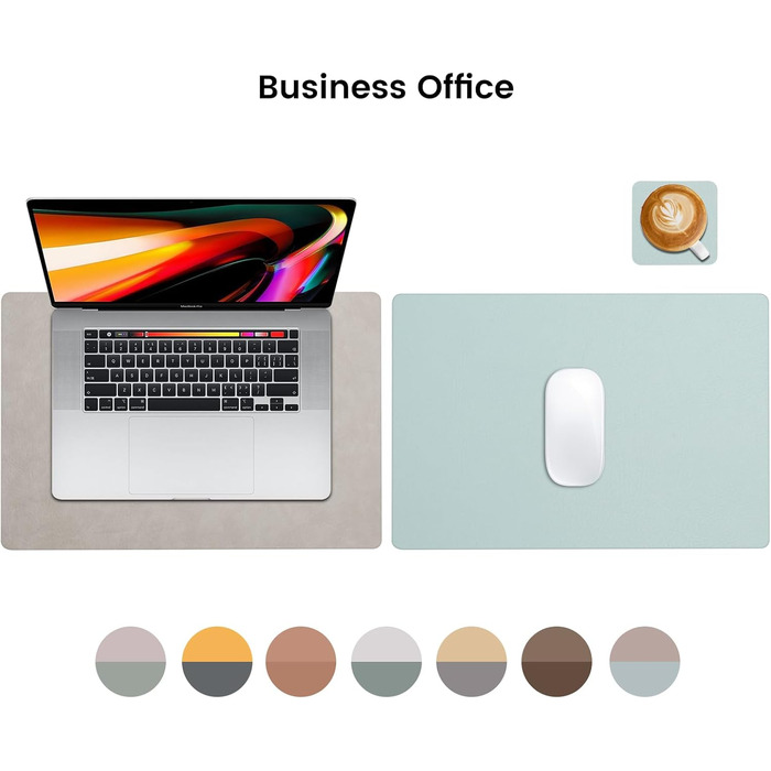 Набори підставки під тарілки YIHELU, 6 шт., штучна шкіра, миються, неслизькі, для кухні та їдальні, м'ятно-зелений/слонова кістка