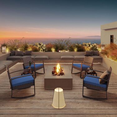 Набір меблів для саду Bealife: Lounge-набір для балкона на 2 особи, блакитний