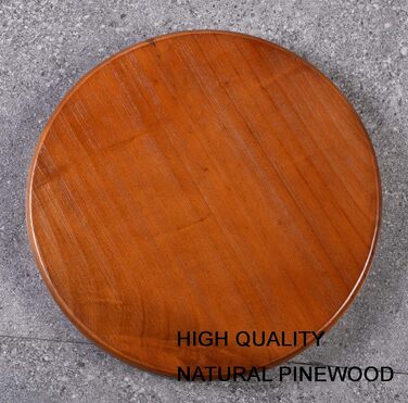 Стілець-табурет Topower Industrie Retro Vintage з дерева, стилі фермерський, регульована висота, чорний