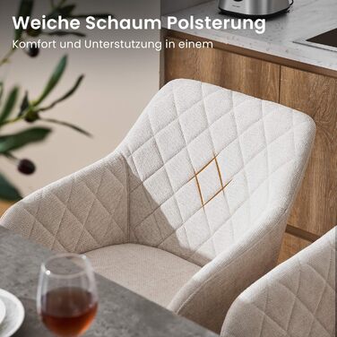 Крісла для їдальні CLIPOP, комплект. М'які крісла з оксамитовим покриттям для вітальні, кухні, їдальні. З металевими ніжками та підлокітниками. Оксамит, зелений колір.