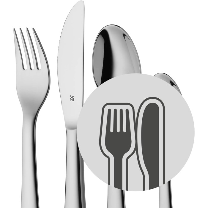 Набір дитячого посуду WMF Einhorn 6-частинний, нержавіюча сталь Cromargan, для дітей 3-9 років, придатний для миття в посудомийній машині
