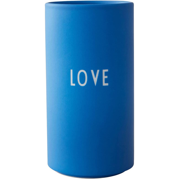 Улюблена ваза з літерами дизайну, любов-декоративна ваза з різними функціями в модних кольорах, аксесуари продаються окремо, можна мити в посудомийній машині, H 11 см x D 5,5 см. (кобальтово-синій)