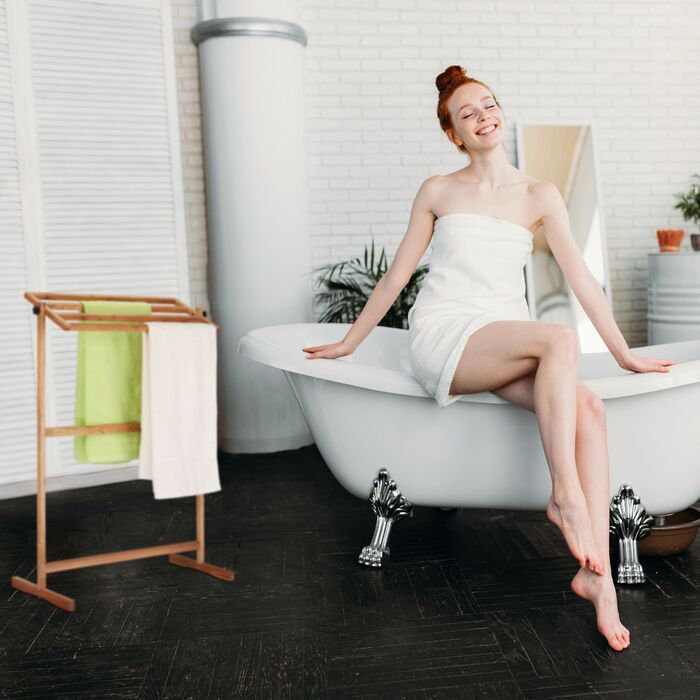 Підставка для рушників Relaxdays, колір горіх